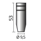SOLUTION Silne zahnutá plynová hubica Ø 9,5 / 53mm
